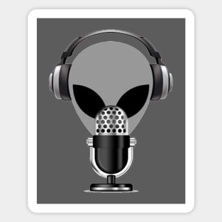 UFO Chronicles Podcast - Grey Mike Logo Magnet